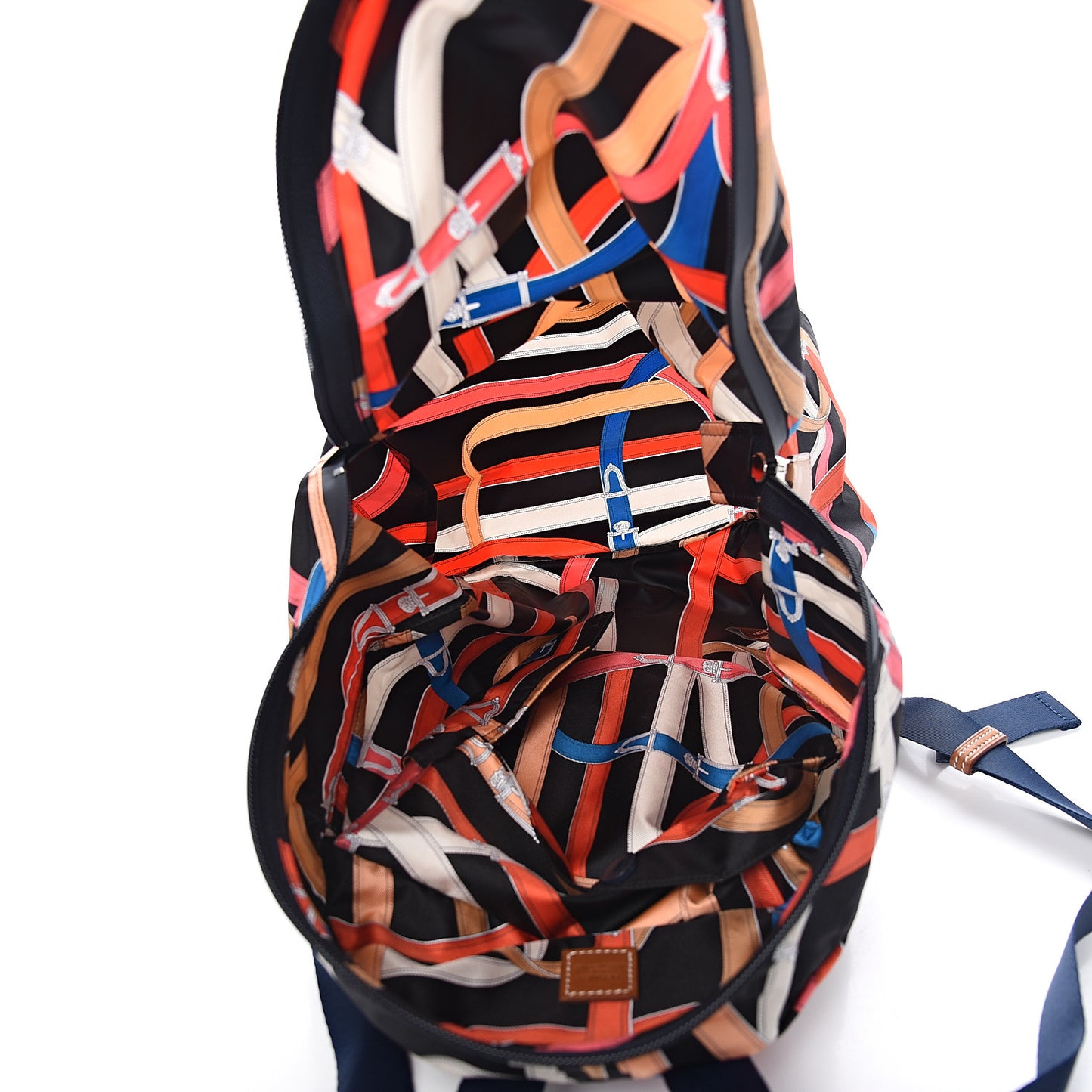 Silk Barenia Cavalcadour Airsilk Backpack Black Bleu Marine Fauve