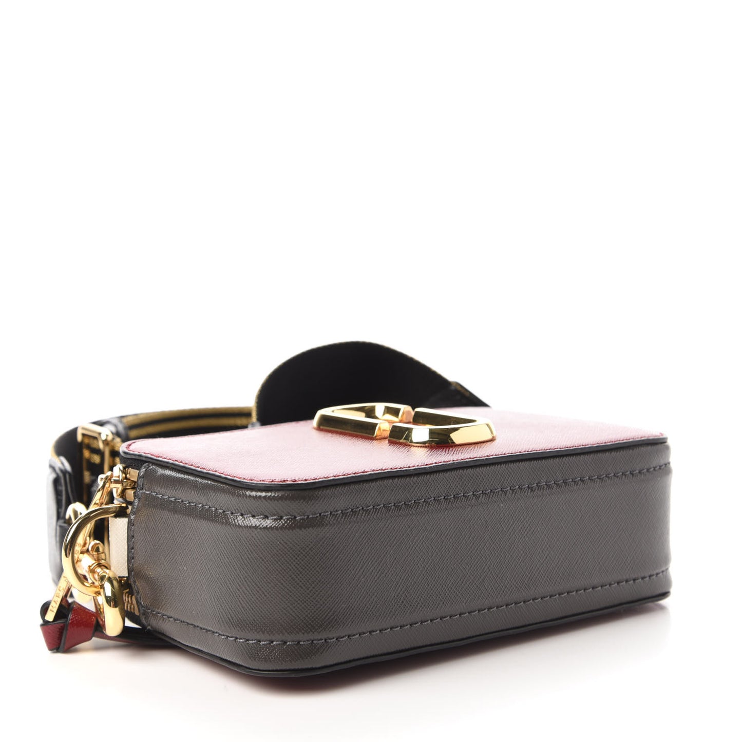 Saffiano Small Snapshot Camera Bag Red Multicolor