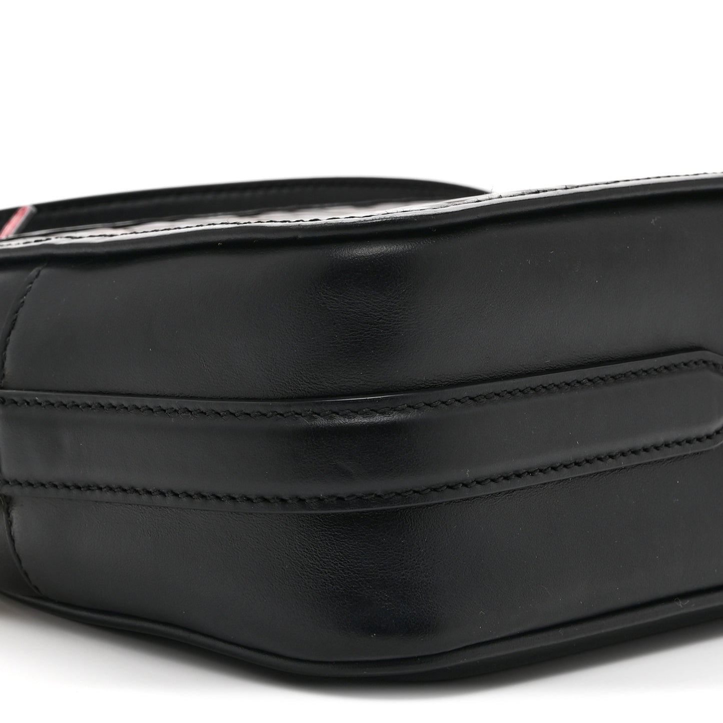 Vitello Century F is Fendi Bi-Color FF 1974 Embossed Camera Case Maya Black