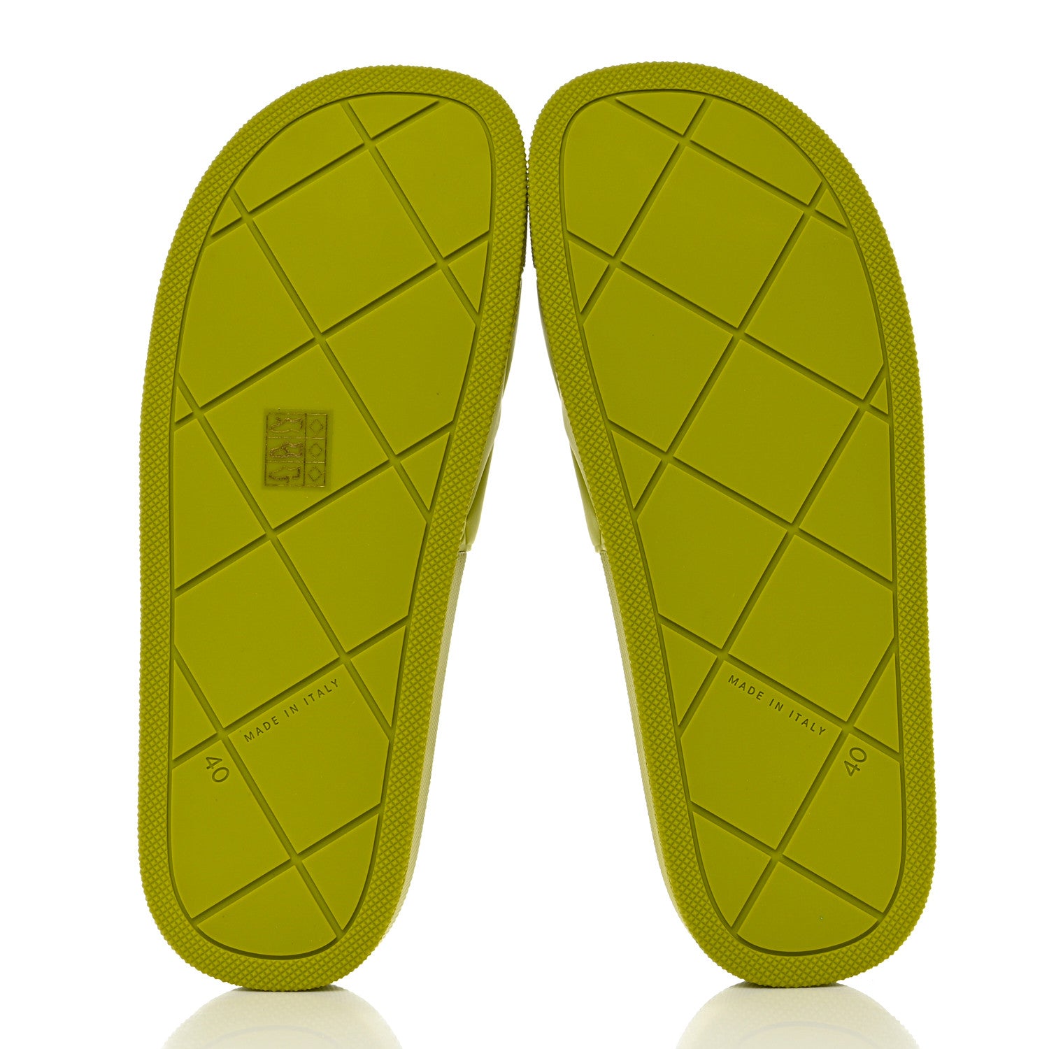 Bottega Veneta Rubber The Slider Sandals 40 Green 5 of 7