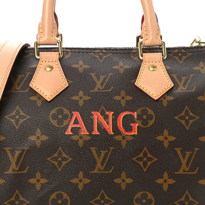 Louis Vuitton Monogram My LV Heritage Speedy Bandouliere 25 Rouge Orange 8 of 11