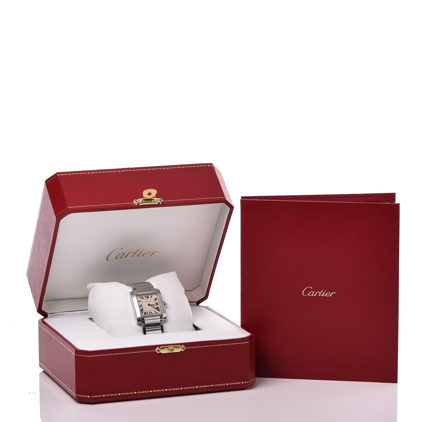 Stainless Steel 25mm Tank Francaise Quartz Watch