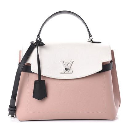 Louis Vuitton Soft Calfskin Lockme Ever Rose Ballet White Maito Black 1 of 8