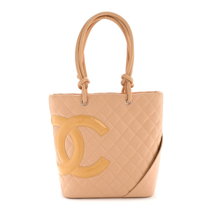 Chanel Calfskin Quilted Medium Cambon Tote Beige 1 of 16