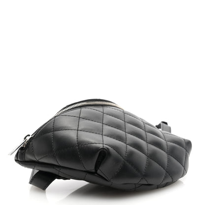 Chanel Lambskin Quilted Waist Belt Bag Black 4 of 10