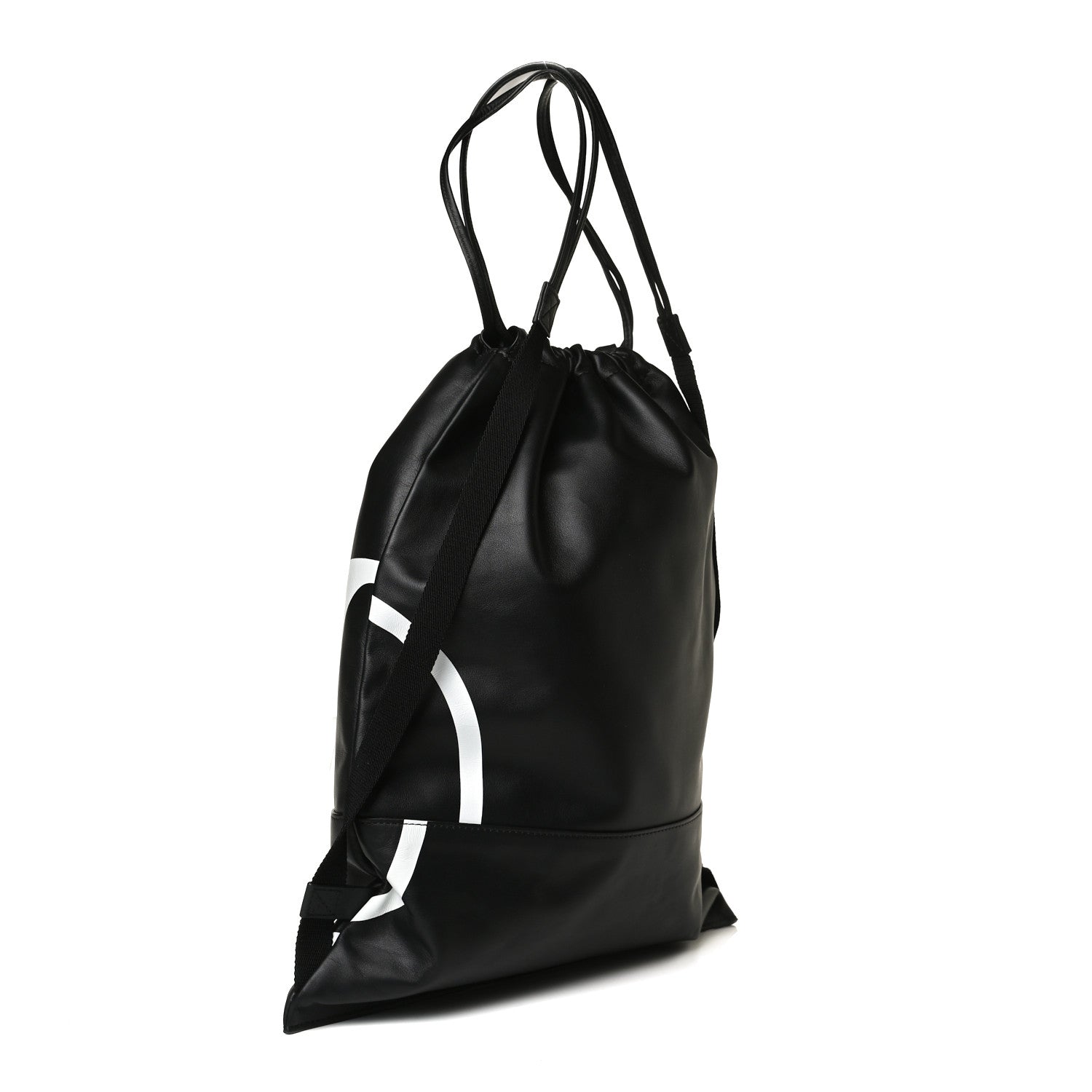 Valentino Garavani Nappa VLogo Drawstring Backpack Black 2 of 8