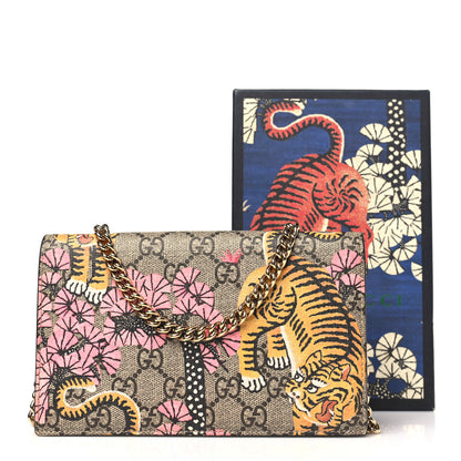 Gucci GG Supreme Monogram Bengal Chain Wallet Beige Pink 10 of 10