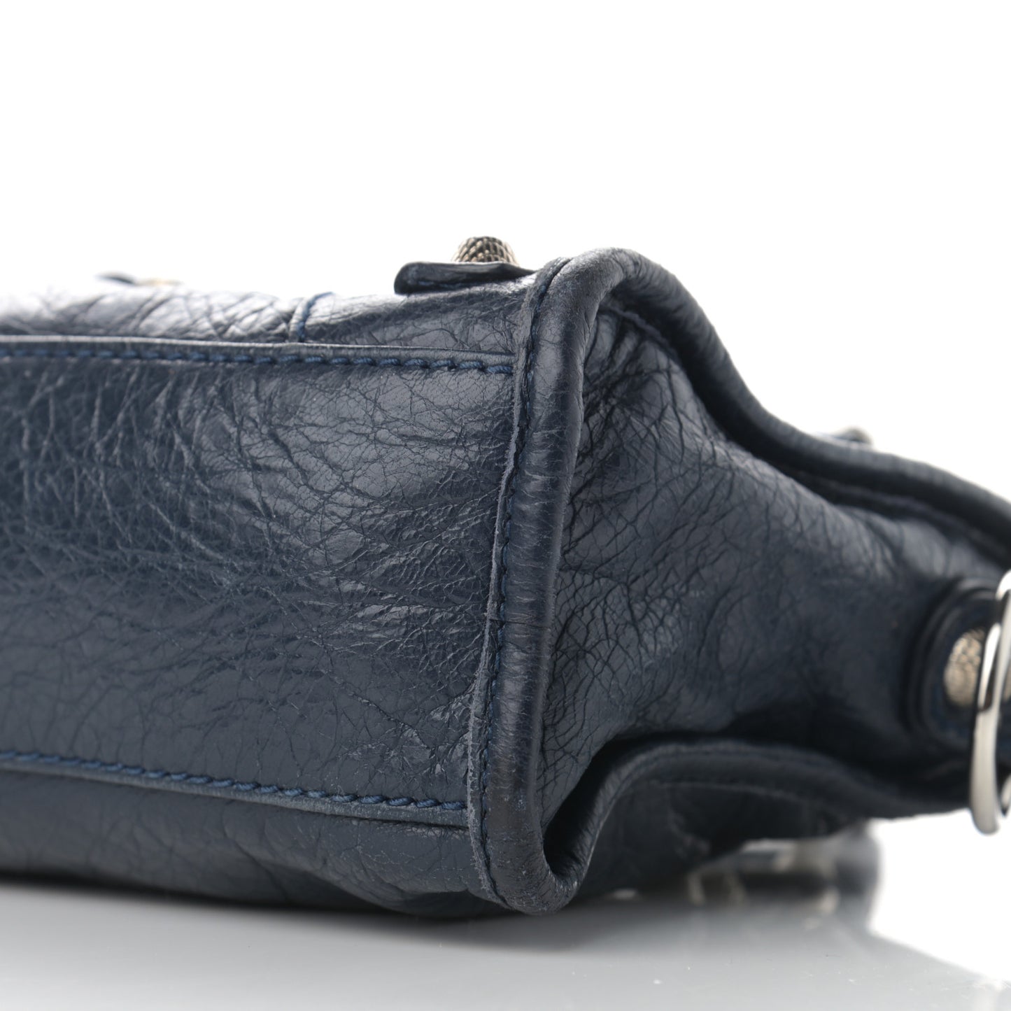 Agneau Giant 12 Silver Hardware Mini City Bleu Obscur