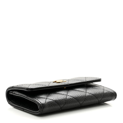 Chanel Caviar Quilted Flap Card Holder Black 4 of 9