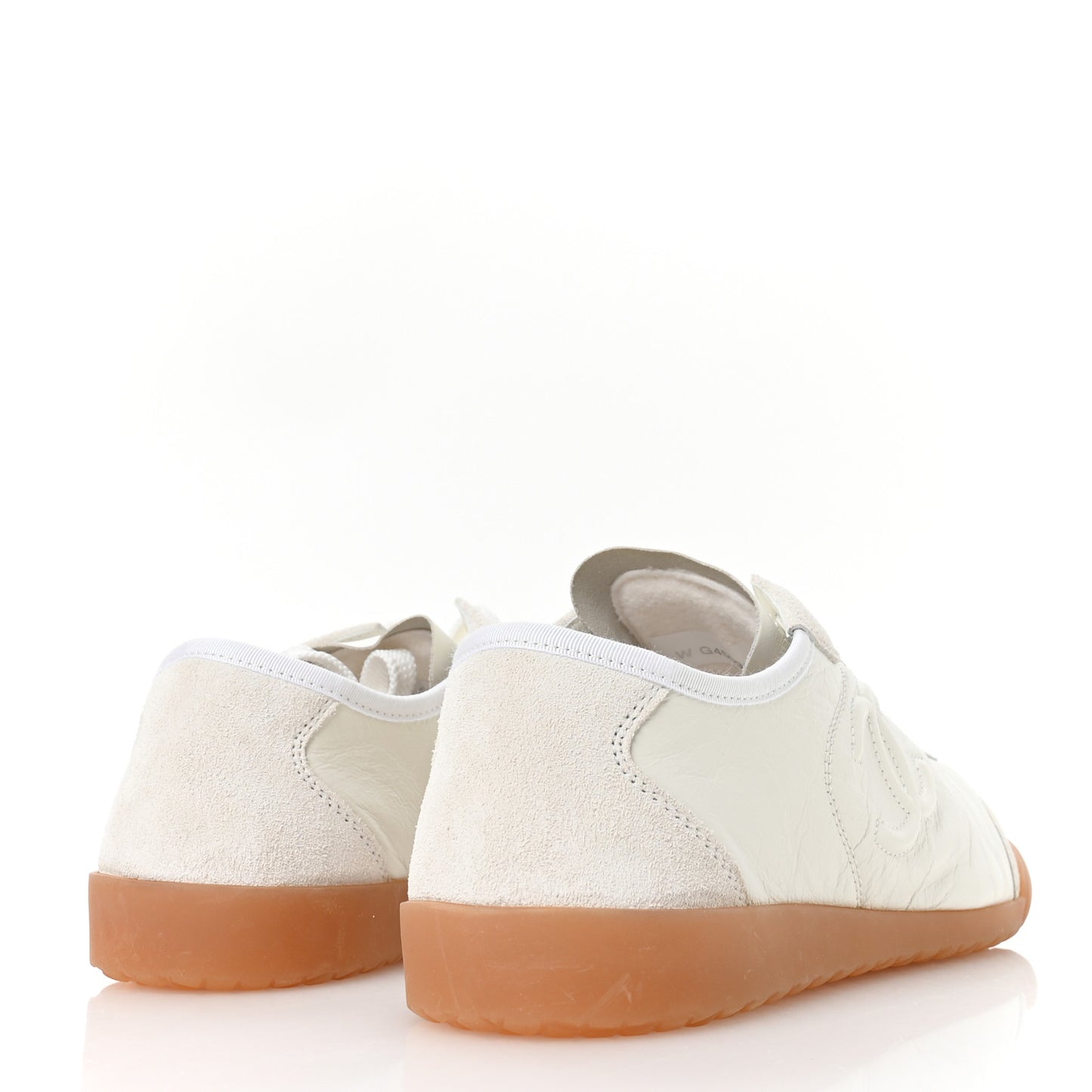 Calfskin Suede Womens CC Sneakers 39.5 White