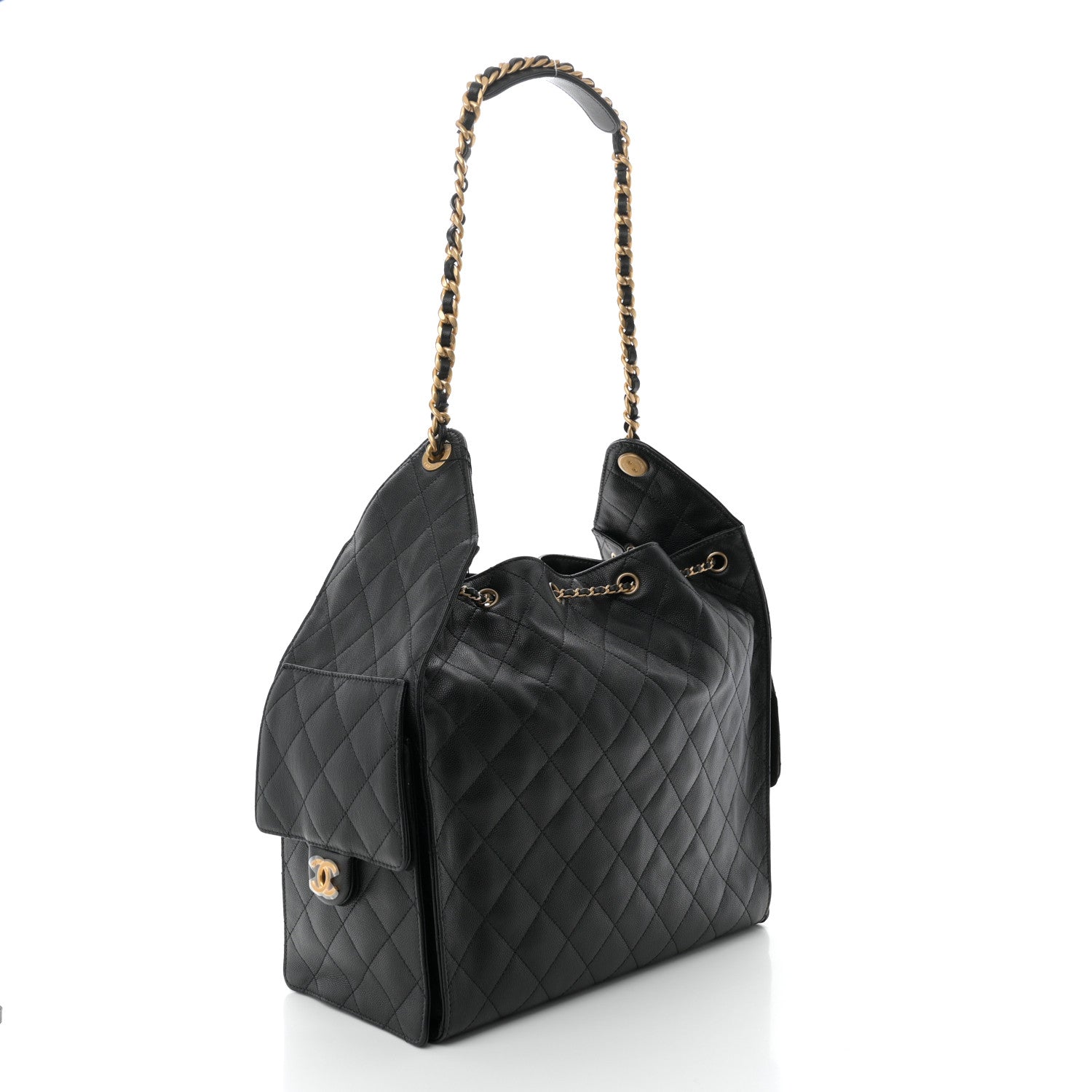 Chanel Caviar Quilted Medium Chanel 25 Handbag Black 3 of 10