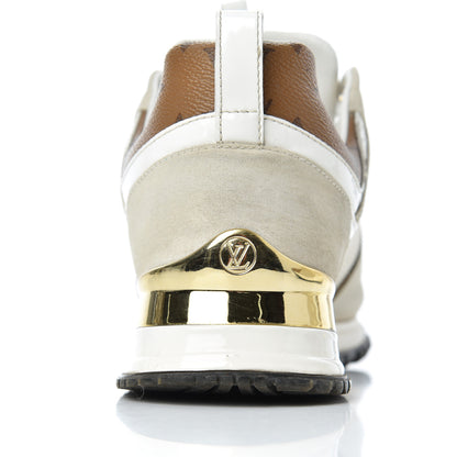 Louis Vuitton Suede Reverse Monogram Run Away Sneakers 37 White 17 of 24