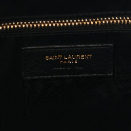Saint Laurent Lambskin Quilted Maxi Icare Shopping Tote Black 7 of 11