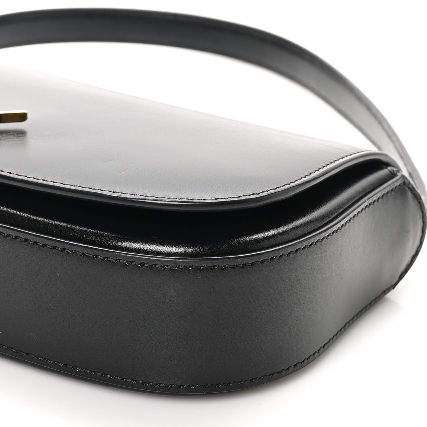 Box Calfskin Mini Voltaire Shoulder Bag Black