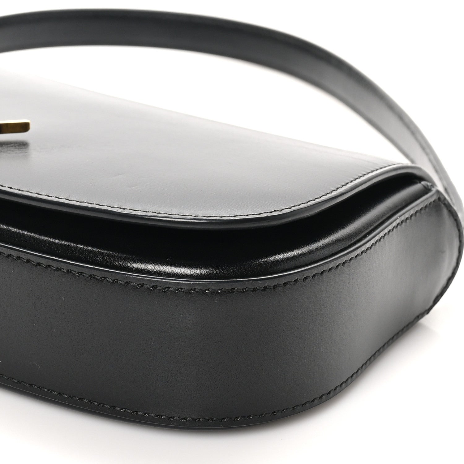 Saint Laurent Box Calfskin Mini Voltaire Shoulder Bag Black 10 of 10