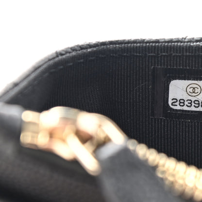 Chanel Caviar Quilted CC Zip Card Holder Black 7 of 8