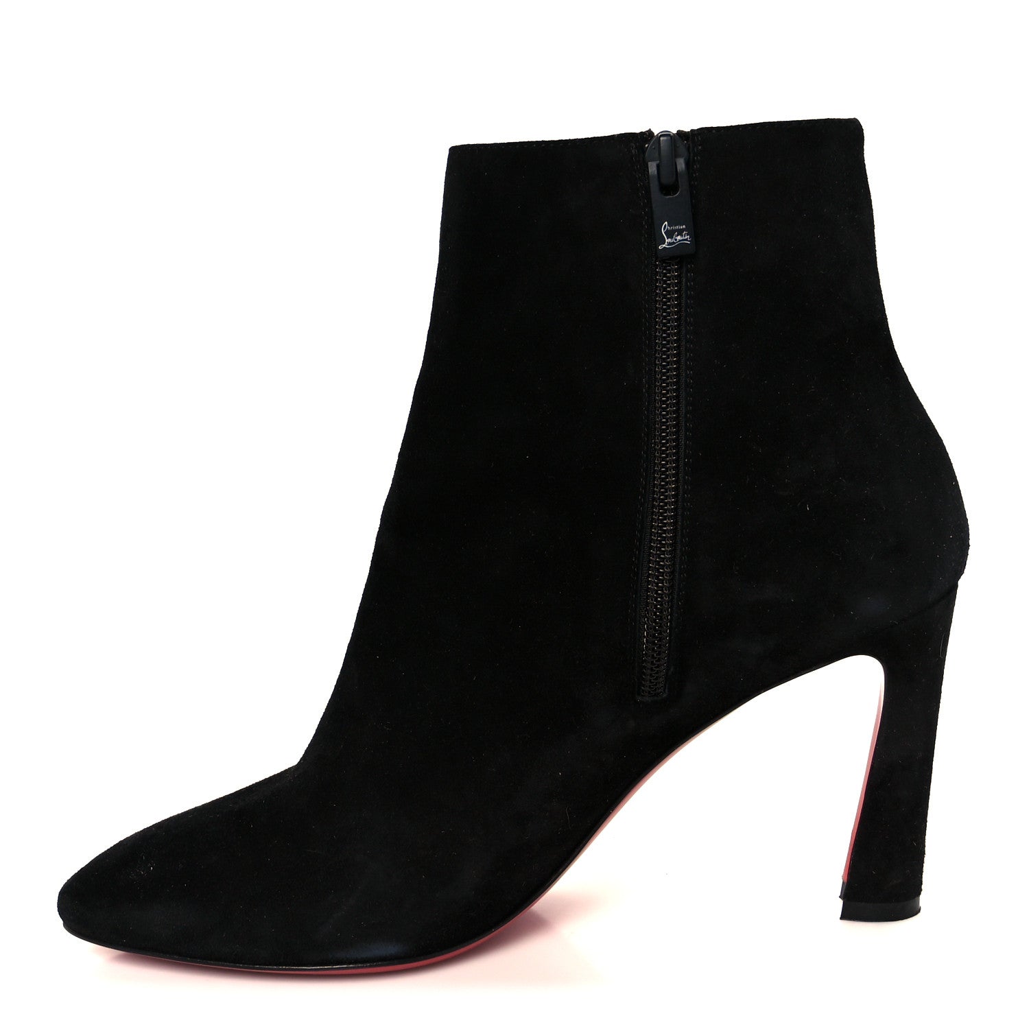Christian Louboutin Suede Suprabooty 85 Ankle Boots 39.5 Black 1 of 9