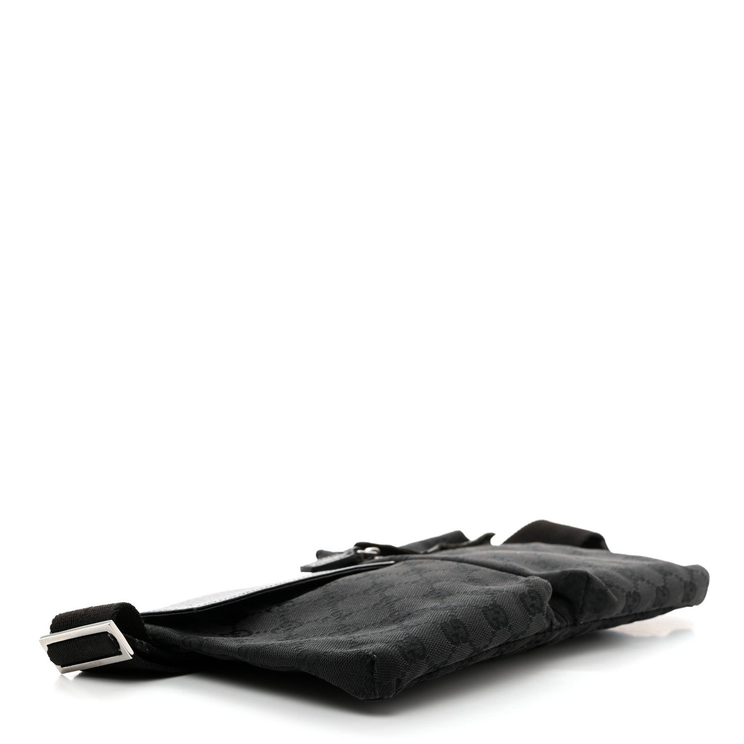 Gucci GG Monogram Double Pocket Belt Bag Black 4 of 14