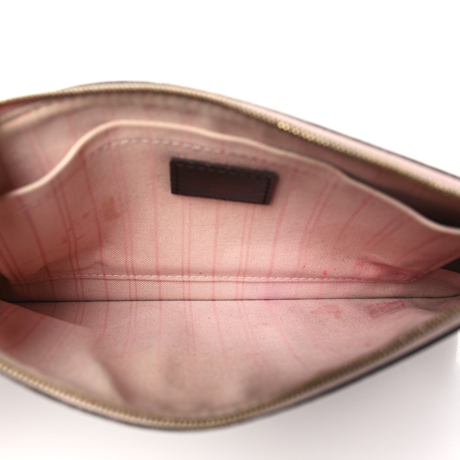 Louis Vuitton Damier Ebene Neverfull MM GM Pochette Rose Ballerine 5 of 11