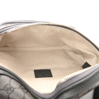 Gucci GG Supreme Monogram Textured Dollar Calfskin Ophidia Belt Bag Grey Black Graphite Grey 5 of 10
