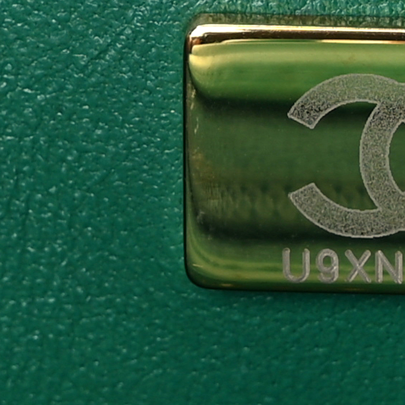 Chanel Lambskin Quilted Mini Top Handle Rectangular Flap Green 7 of 13
