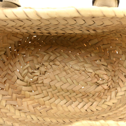 Chloe Raffia Small Grain Calfskin Mini Marcie Basket White 5 of 9