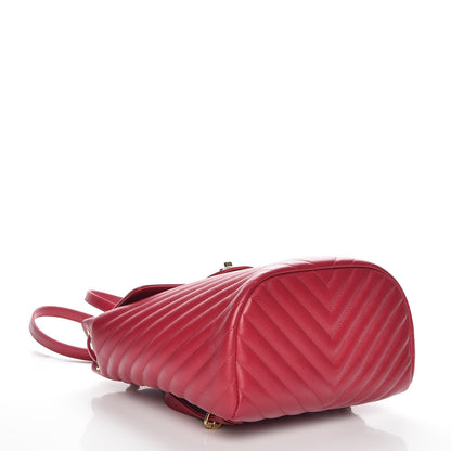 Chanel Calfskin Chevron Quilted Small Urban Spirit Backpack Dark Pink 4 of 7
