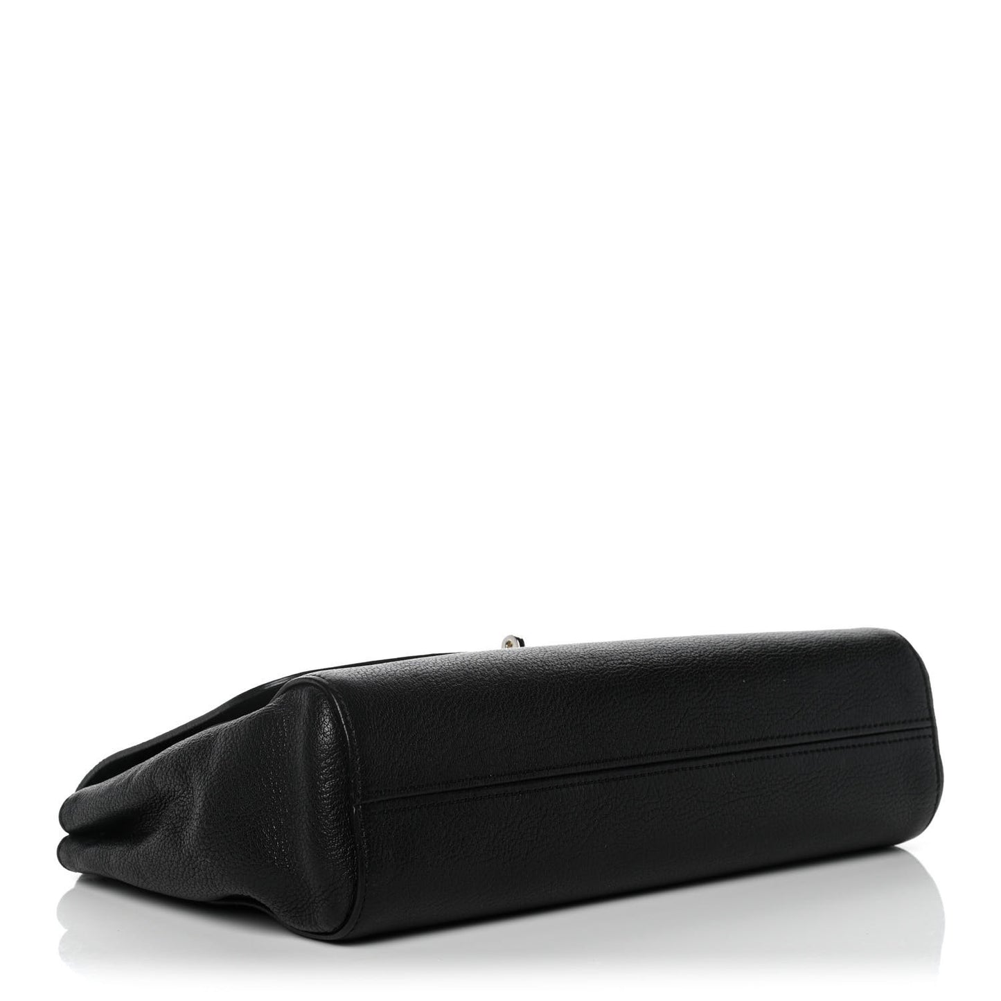 Glossy Goatskin Medium Lily Black