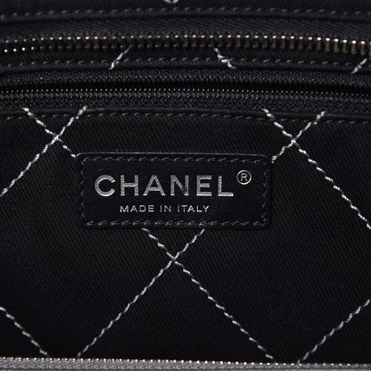 Chanel Metallic Grained Calfskin Shopping Fever Tote Silver 6 of 12