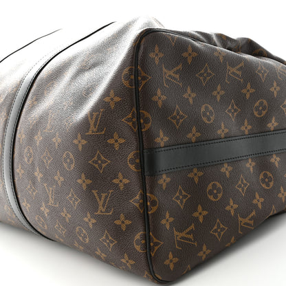 Louis Vuitton Monogram Macassar Keepall Bandouliere 55 9 of 9