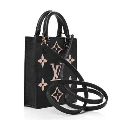 Louis Vuitton Empreinte Monogram Giant Petit Sac Plat Black Beige 3 of 10