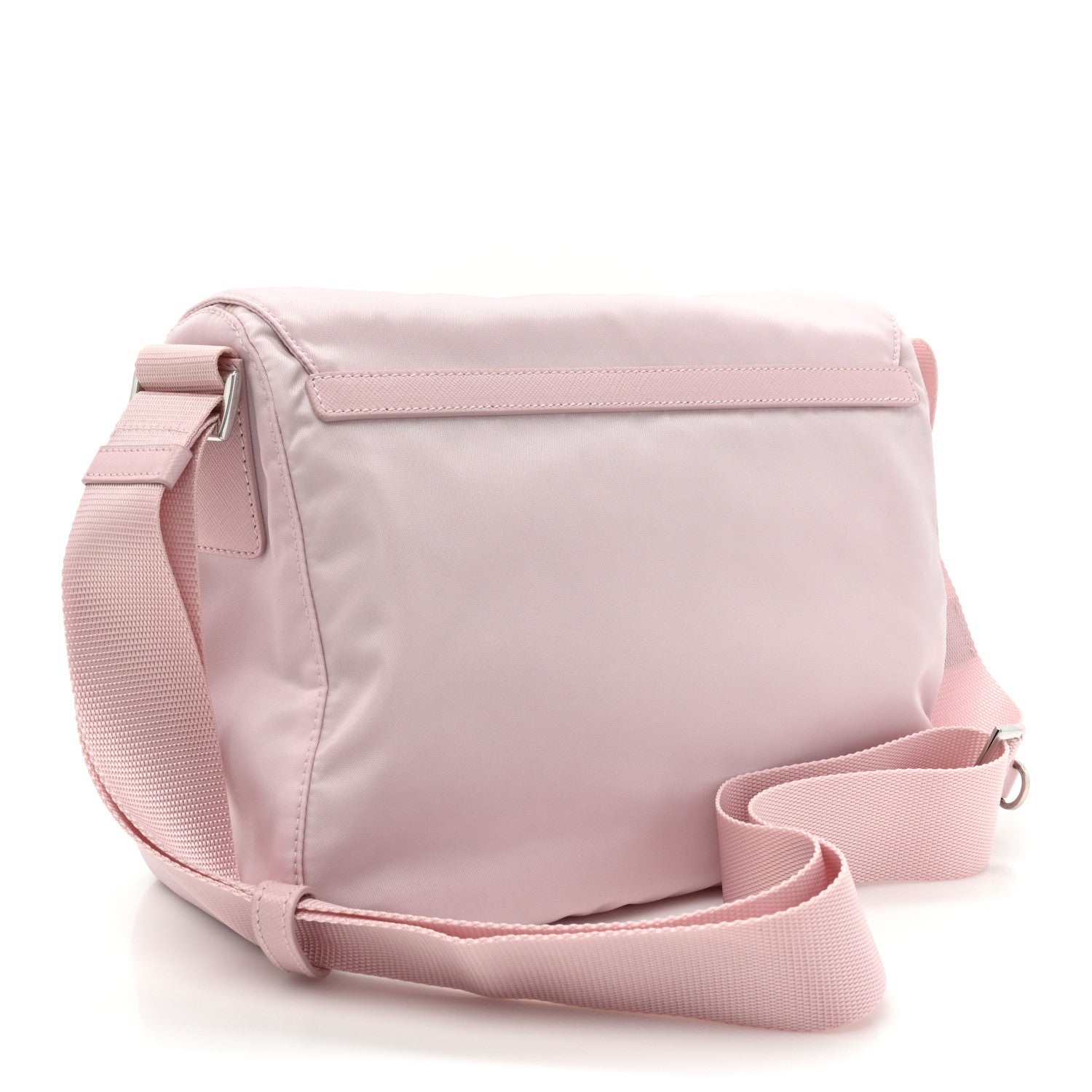 Prada Re-Nylon Vela Saffiano Pocket Double Buckle Messenger Shoulder Bag Alabastro 3 of 10