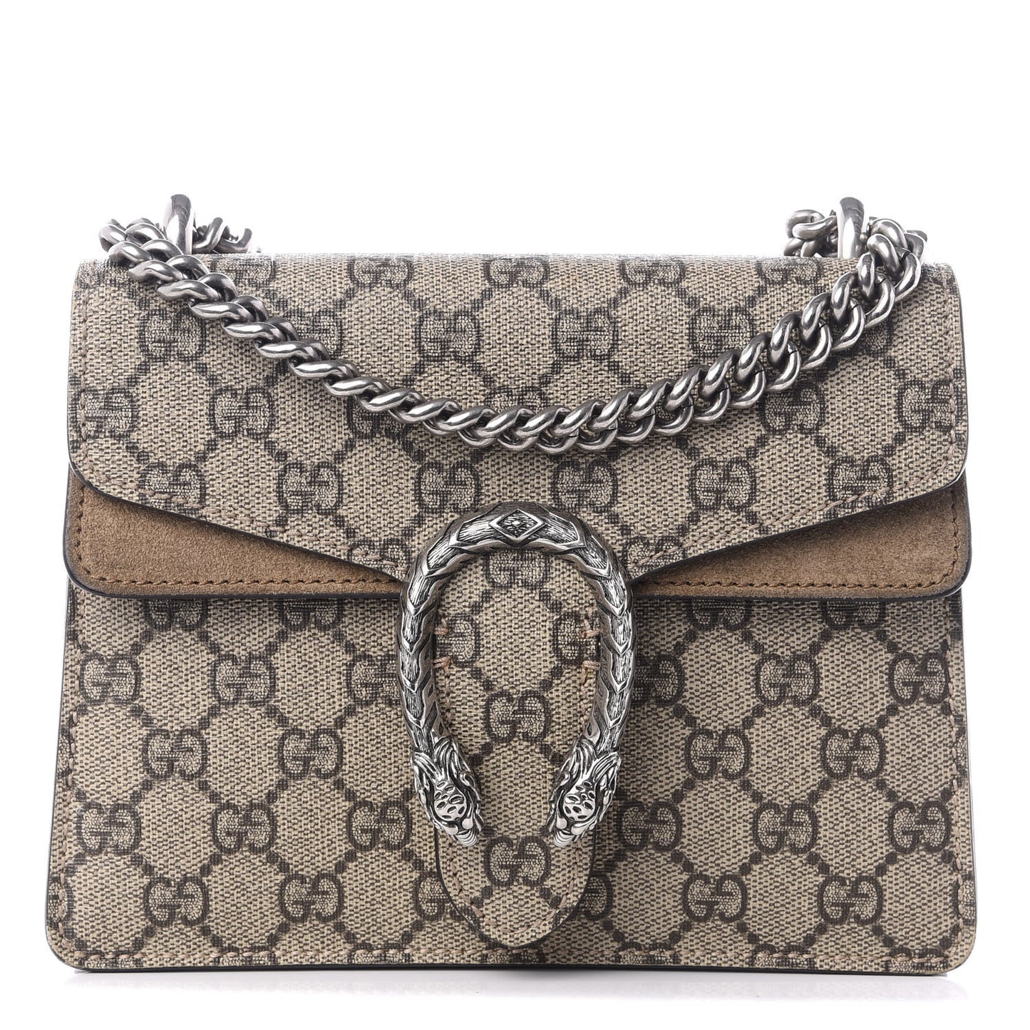 GG Supreme Monogram Mini Dionysus Shoulder Bag Taupe