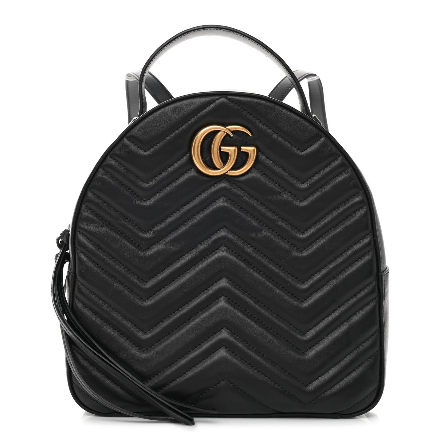 Calfskin Matelasse GG Marmont Dome Backpack Black