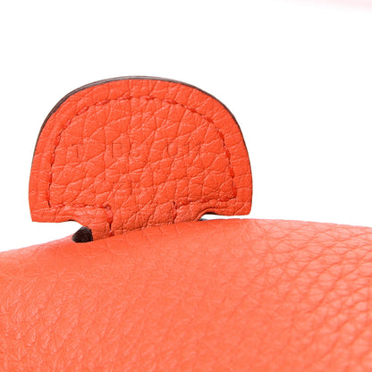 Hermes Taurillon Clemence Evelyne III PM Orange Poppy 6 of 9