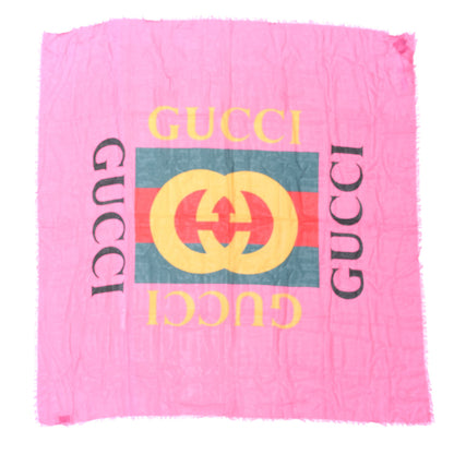 Gucci Modal Silk Gucci Two Shawl Fuxia 1 of 2