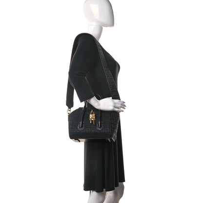 Givenchy Embroidered Canvas Mini Lock Antigona Shoulder Bag Black 2 of 8