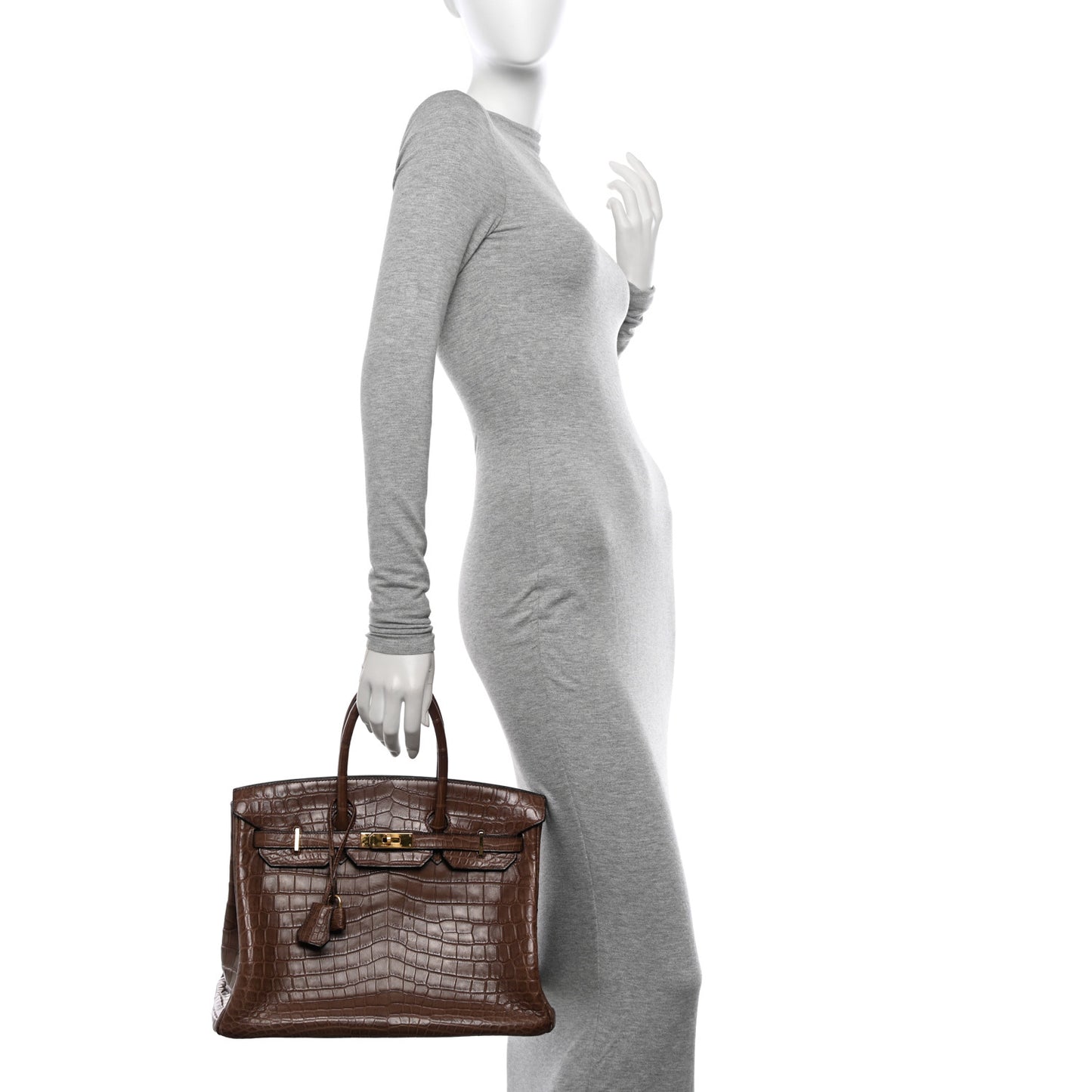 Matte Niloticus Crocodile Birkin 35 Alezan