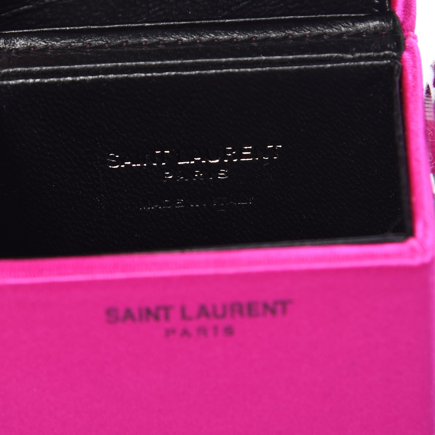 Saint Laurent Satin Smoking Box Crossbody Bag Pink 8 of 9