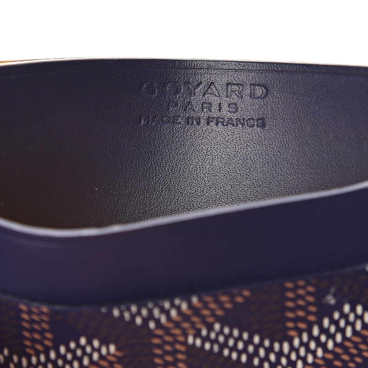 Goyard Goyardine Saint Sulpice Card Holder Navy 6 of 6