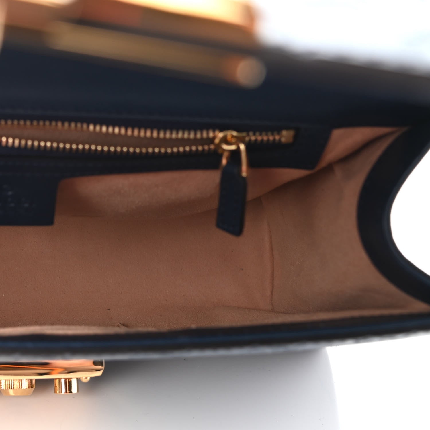 Gucci Guccissima Medium Padlock Shoulder Bag Blue Agata 5 of 10