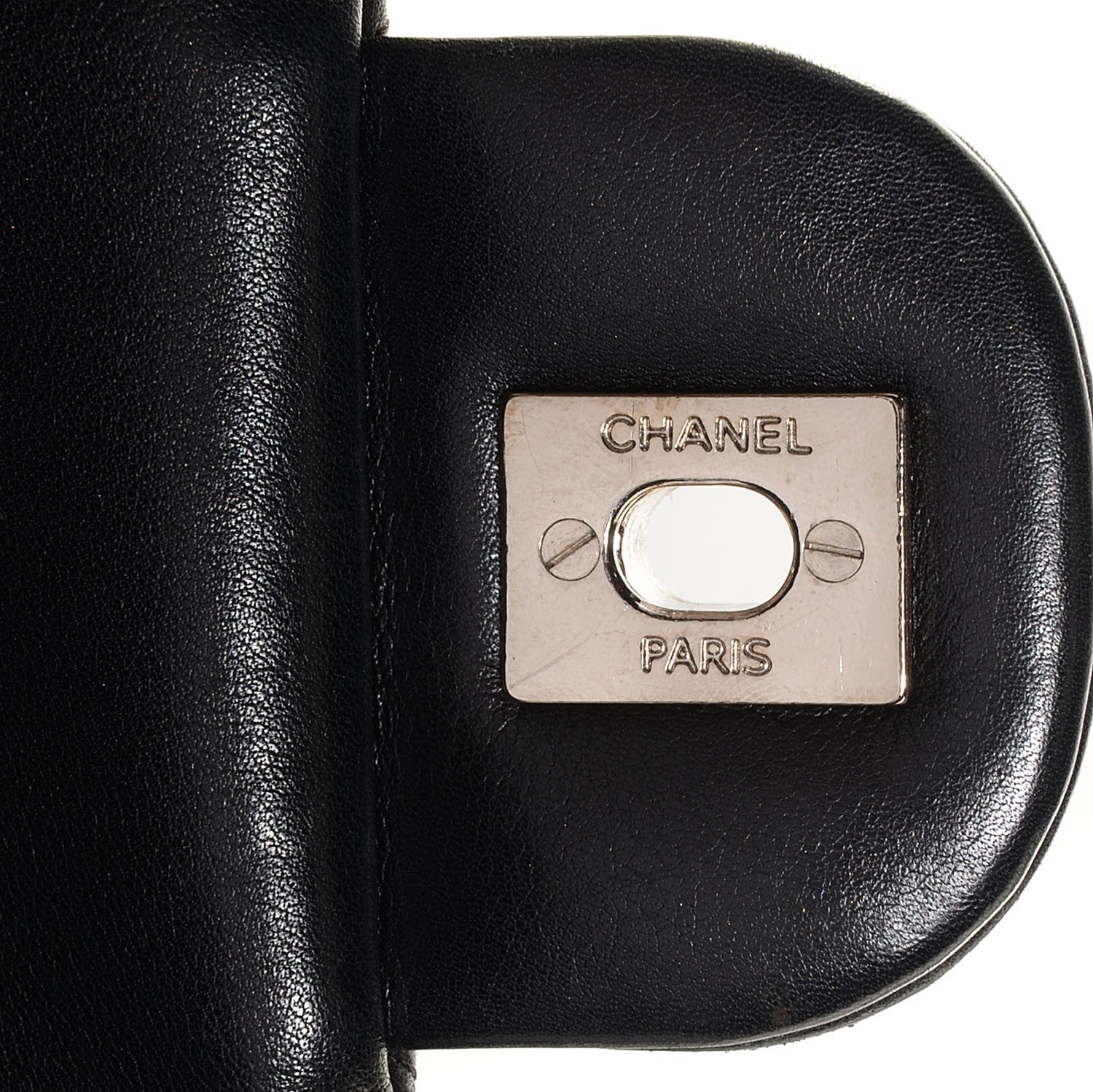 Chanel Calfskin Quilted Large Cambon Flap Black White 6 of 8