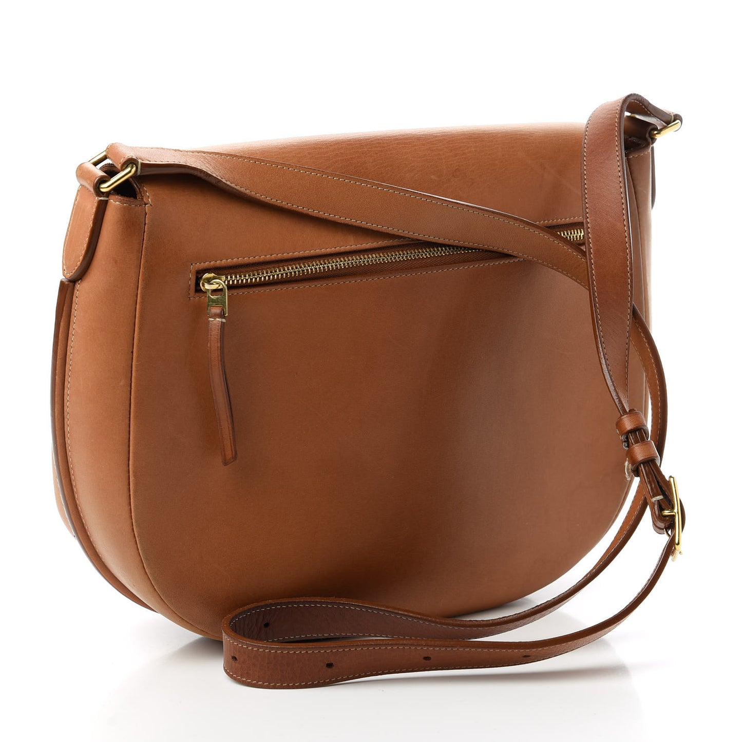 Natural Calfskin Trotteur Messenger Tan