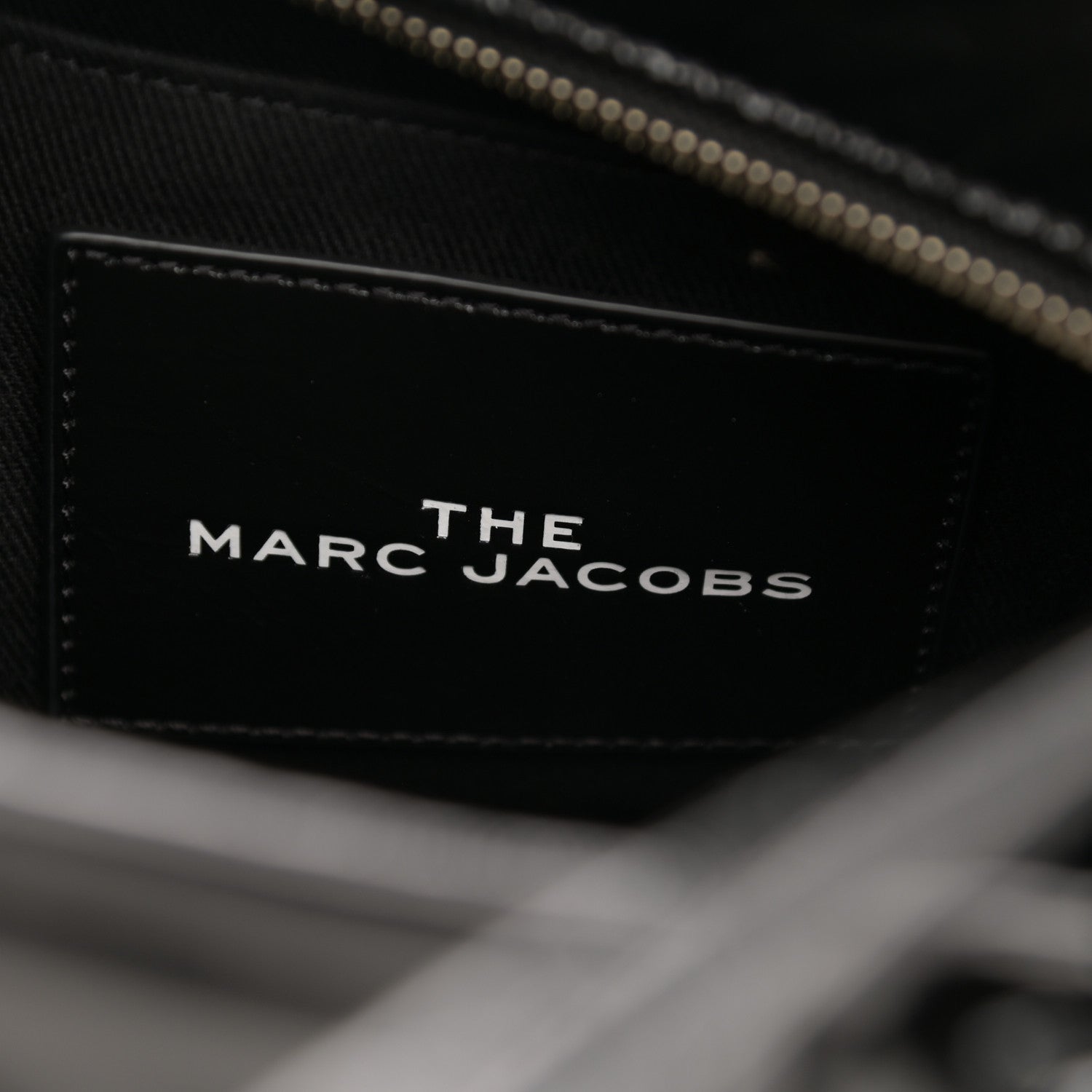 Marc Jacobs Shiny Crinkled Calfskin Small The Tote Bag Black 5 of 11