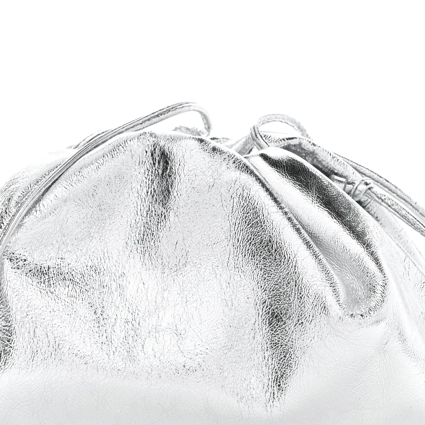 Metallic Calfskin The Mini Pouch Silver