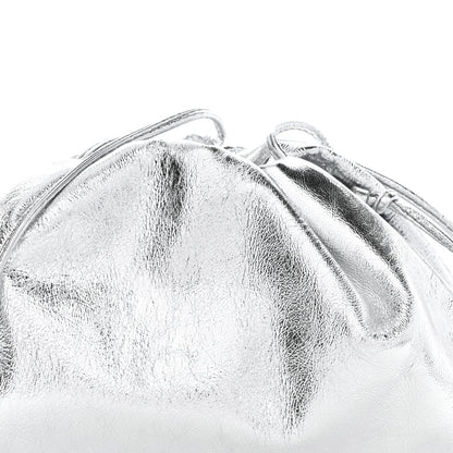Bottega Veneta Metallic Calfskin The Mini Pouch Silver 8 of 10