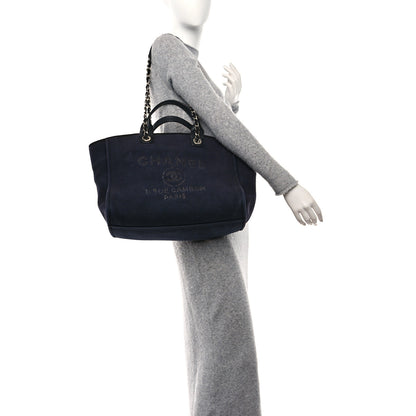 Chanel Mixed Fibers Medium Deauville Tote Black 2 of 17