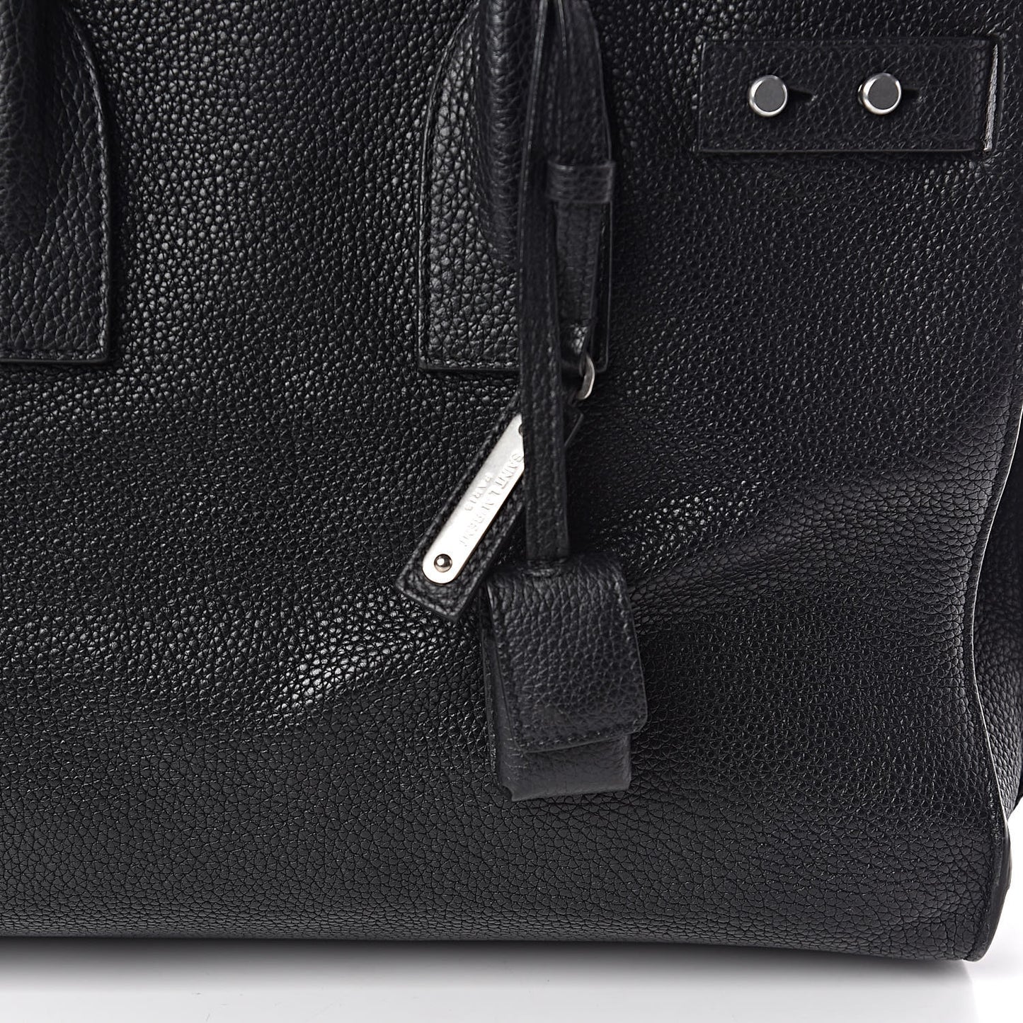 Grained Calfskin Small Souple Sac De Jour Black