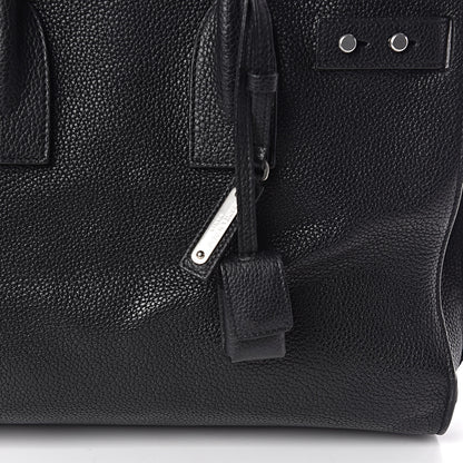 Saint Laurent Grained Calfskin Small Souple Sac De Jour Black 10 of 11