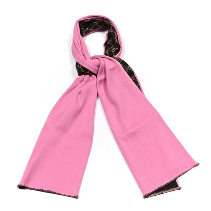Gucci Wool Silk GG Monogram Ripon Simple Scarf Roseate 1 of 4